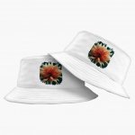 Dahlia Flower Bucket Hat - Flower Hat - Printed Bucket Hat