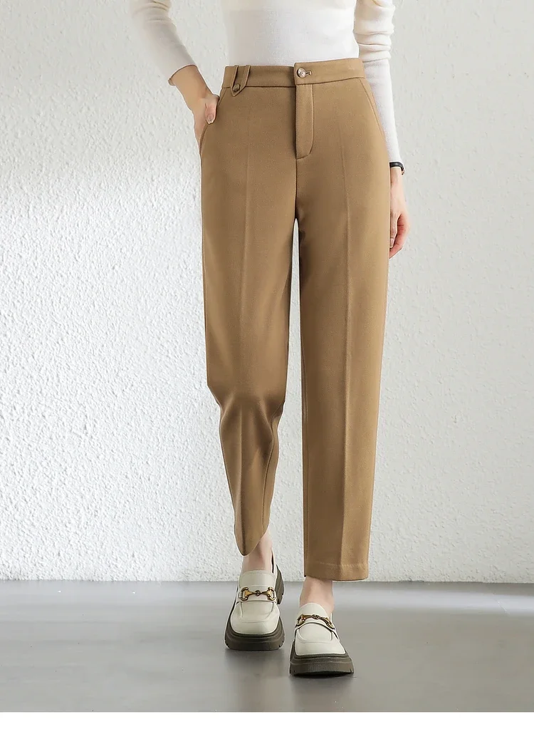 Sleek High-Waist Slim Fit Pencil Pants - Image 7
