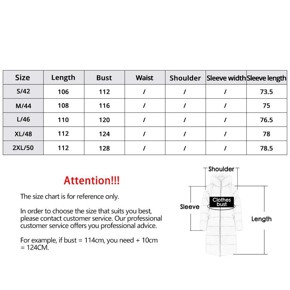 Women's Long Hooded Winter Down Jacket with Belted Design and Zipper Pockets - Image 7