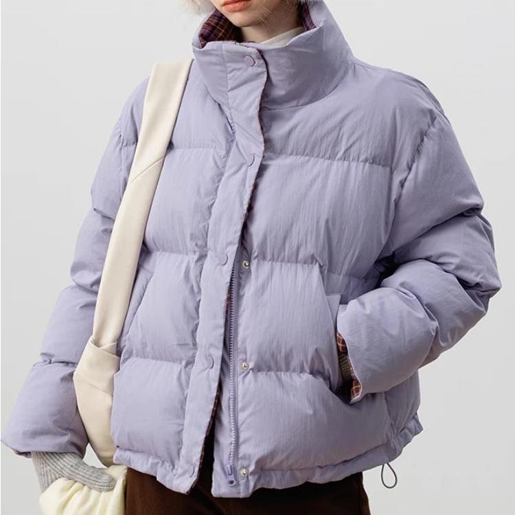 Women’s Winter Plaid Down Coat Puffer Jacket