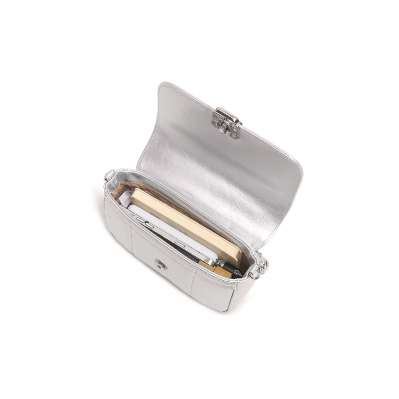 Silver Chain Luxury Crossbody Bag - Image 4
