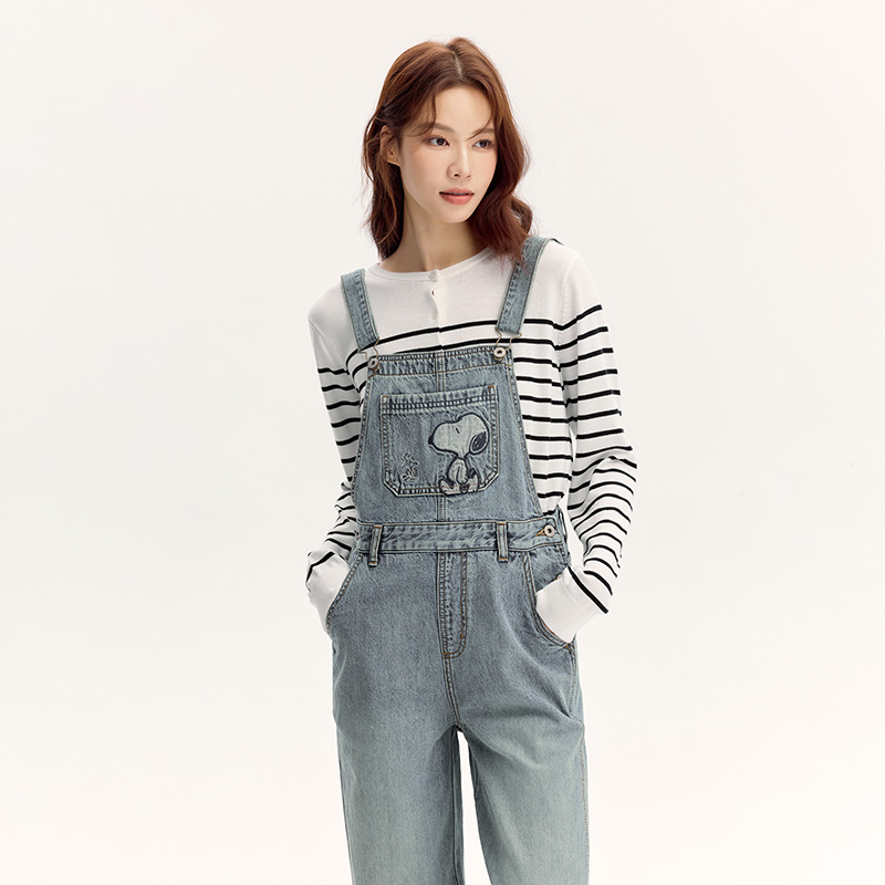 Soft Cotton Wide-Leg Jeans for Women - Image 2