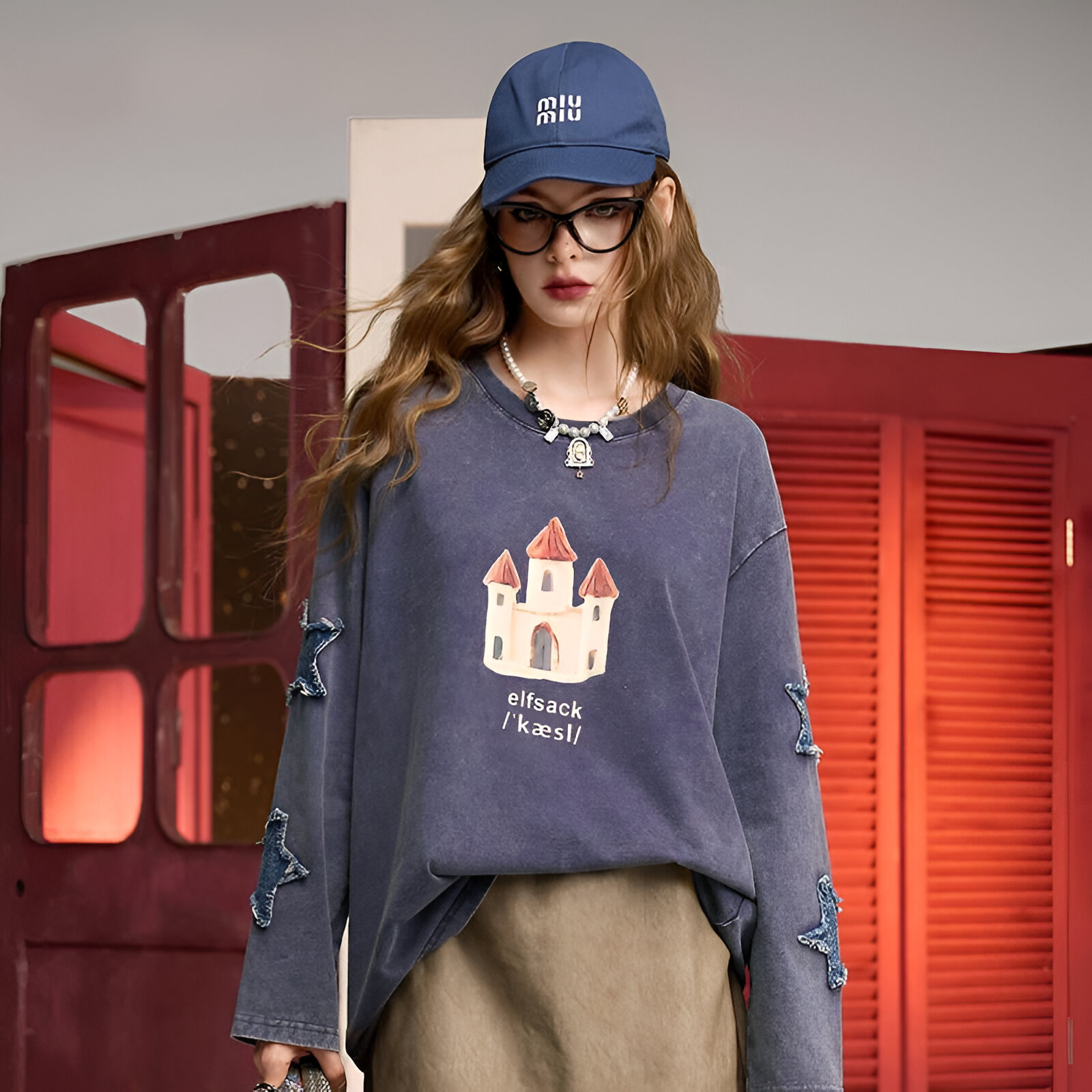 Casual Loose Fit Round Neck T-shirt for Women - Image 2