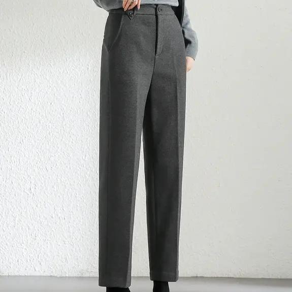 Sleek High-Waist Slim Fit Pencil Pants