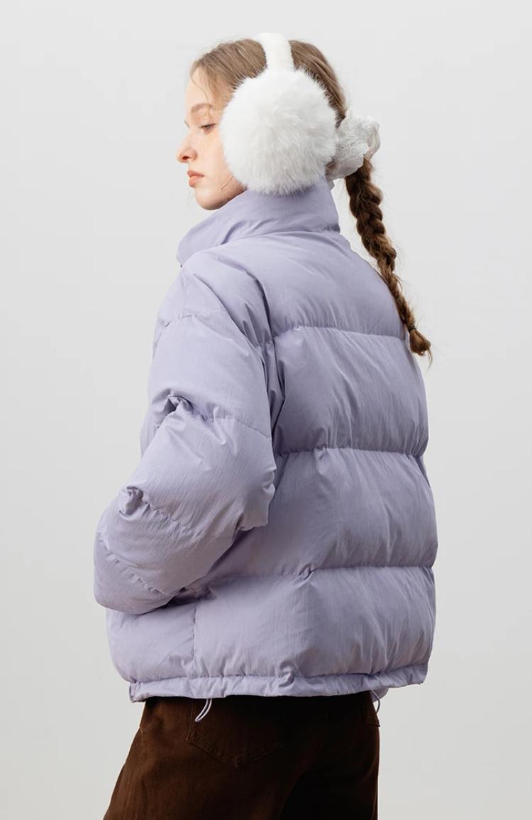 Women’s Winter Plaid Down Coat Puffer Jacket - Image 4