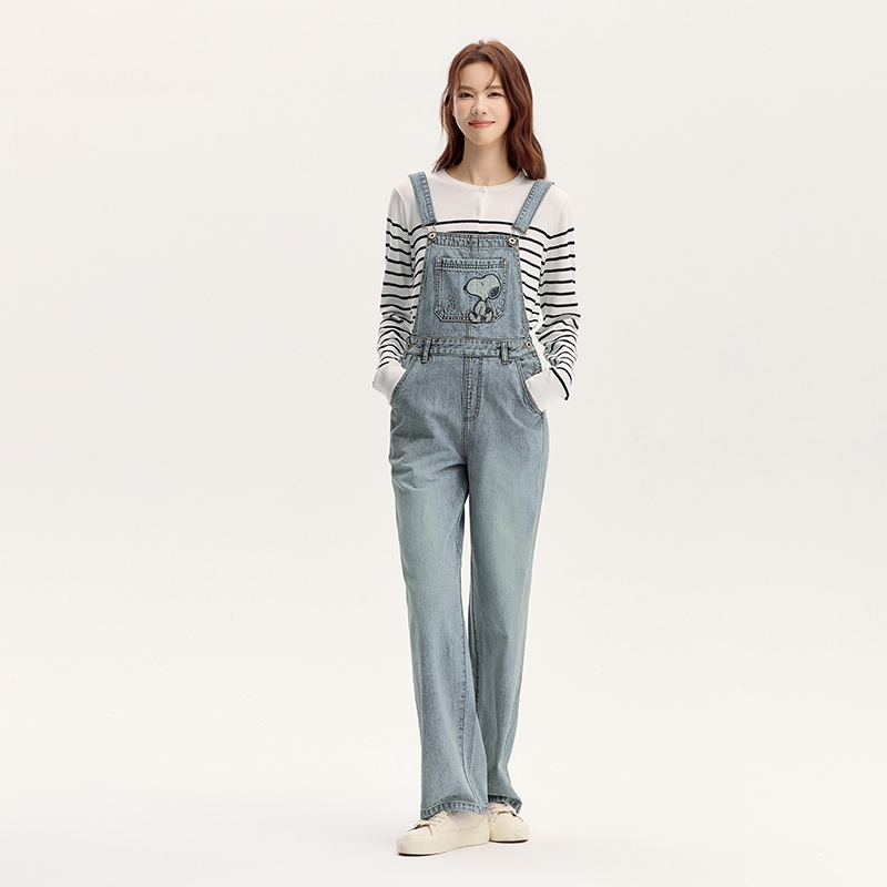 Soft Cotton Wide-Leg Jeans for Women - Image 5