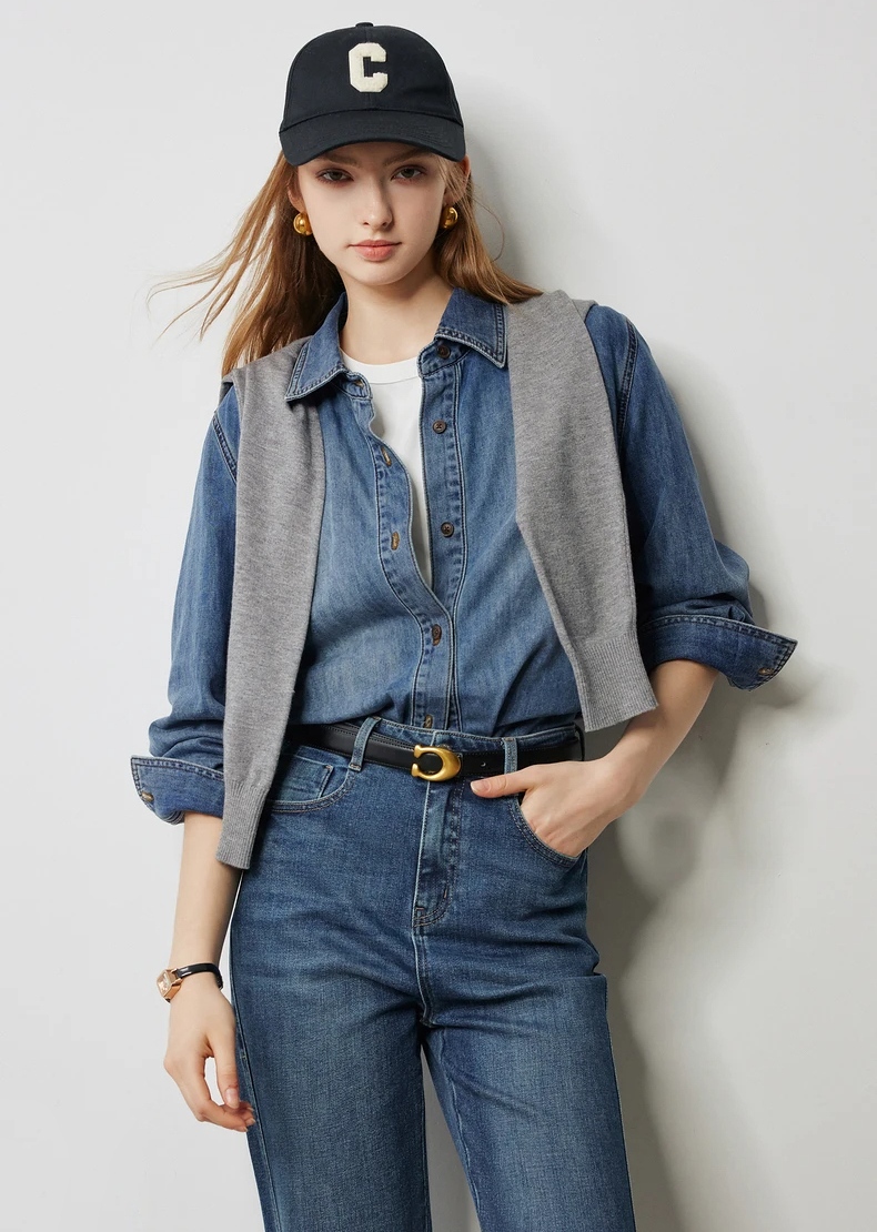 Women’s Oversized Denim Jacket - Image 6