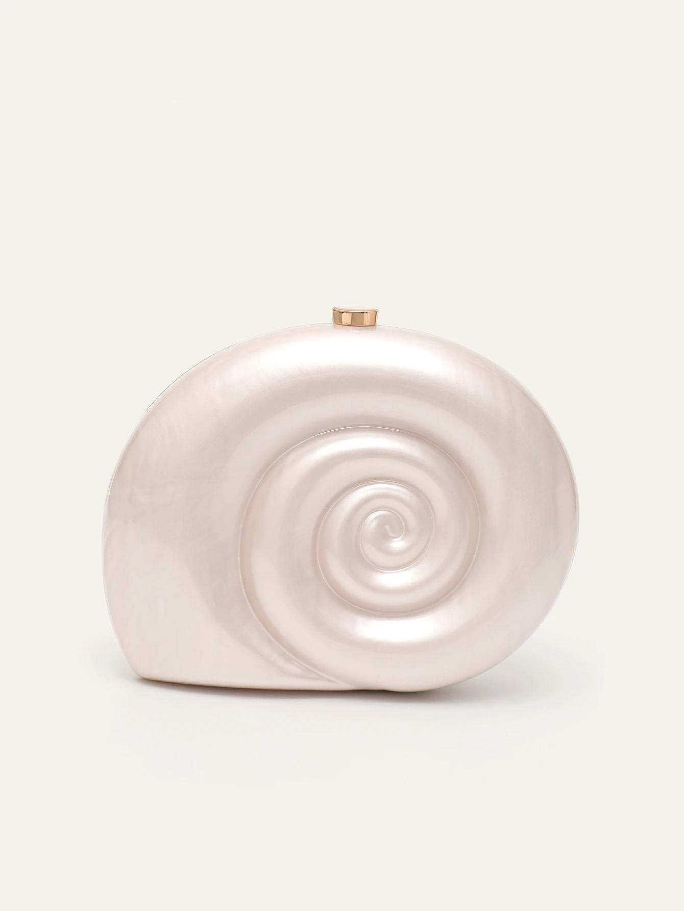 Chic Snail Shaped Women's Acrylic Clutch Bag with Chain for Party & Events - Image 7