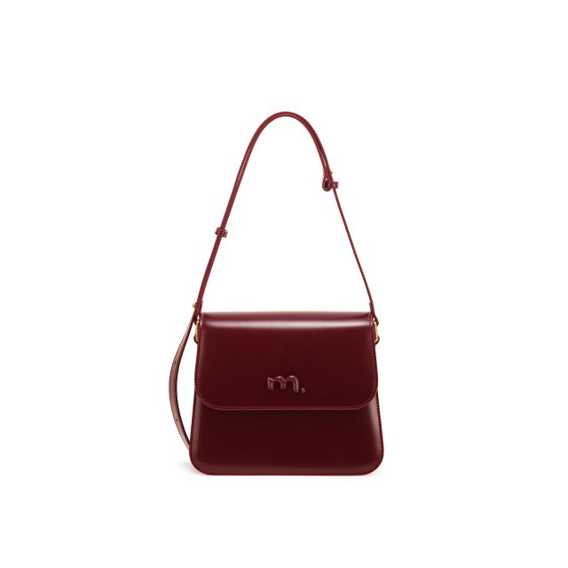 Luxury Red Ankara Shoulder Saddle Bag – Soft Leather, Versatile Elegance - Image 3