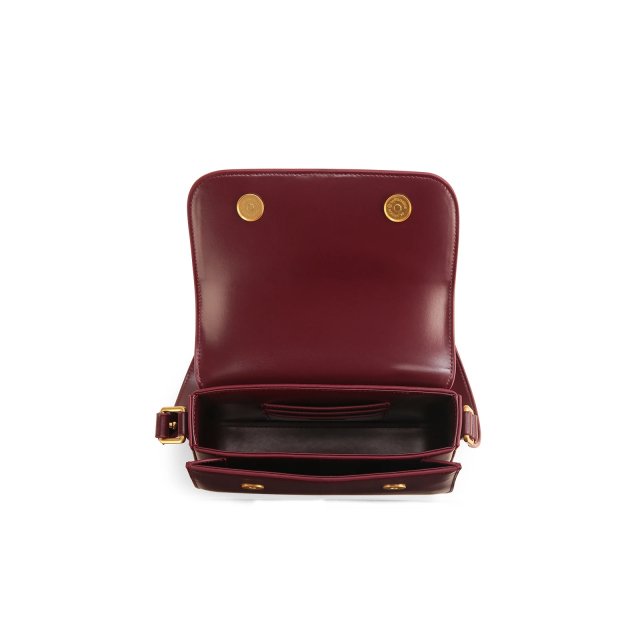 Luxury Red Ankara Shoulder Saddle Bag – Soft Leather, Versatile Elegance - Image 4