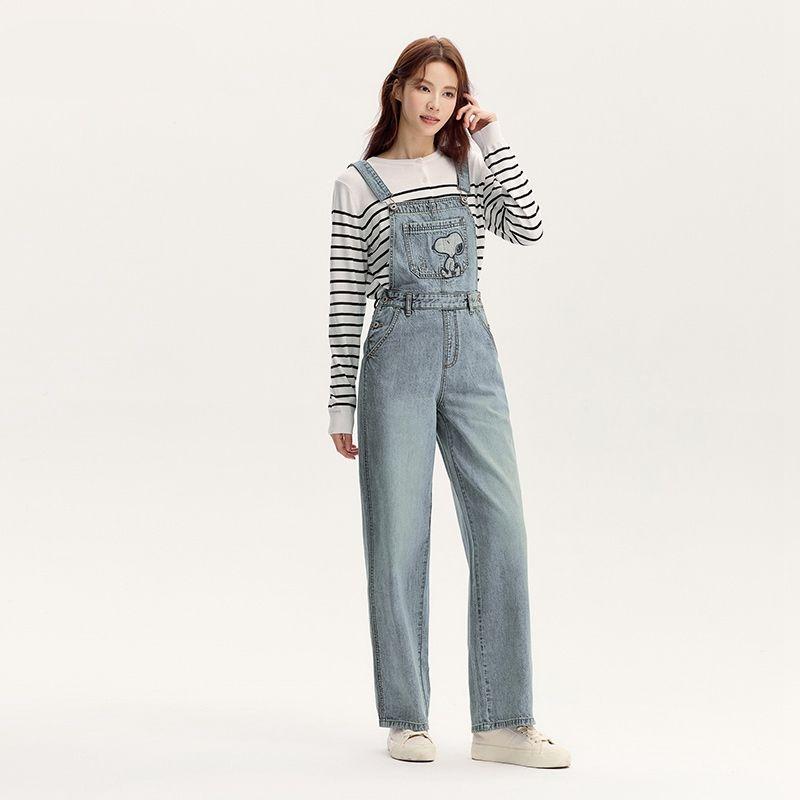 Soft Cotton Wide-Leg Jeans for Women - Image 3
