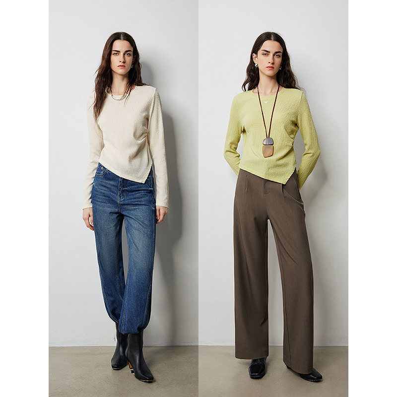Women’s Asymmetrical Long Sleeve T-shirt - Image 5
