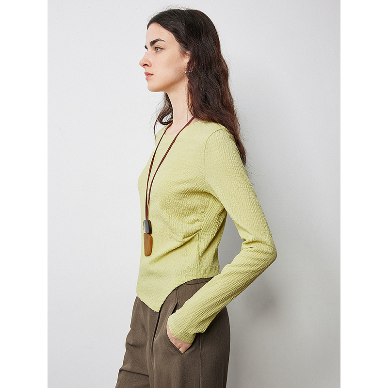 Women’s Asymmetrical Long Sleeve T-shirt - Image 3