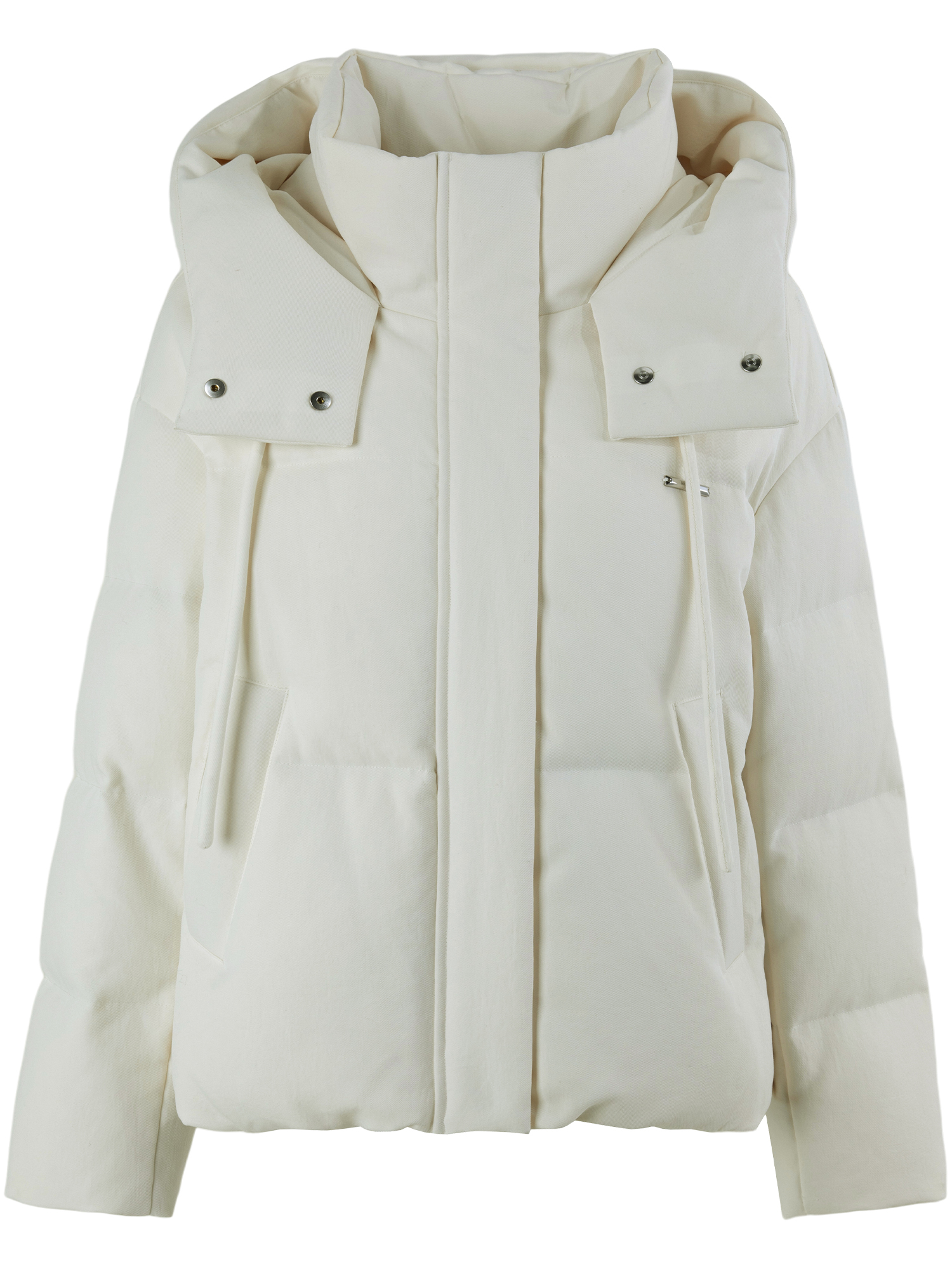Plus Size Stand Collar Hooded Short Down Jacket - Image 7