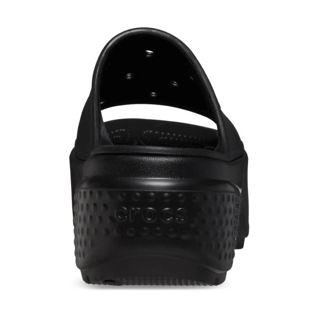 Crocs Women's Black Plain Slippers - Image 3