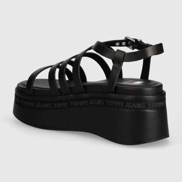 Tommy Hilfiger Jeans Women's Black Platform Sandals - Image 4