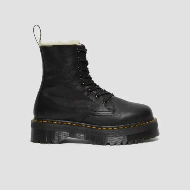 Dr. Martens Women's Black Leather Ankle Boots with Rubber Sole - Image 4