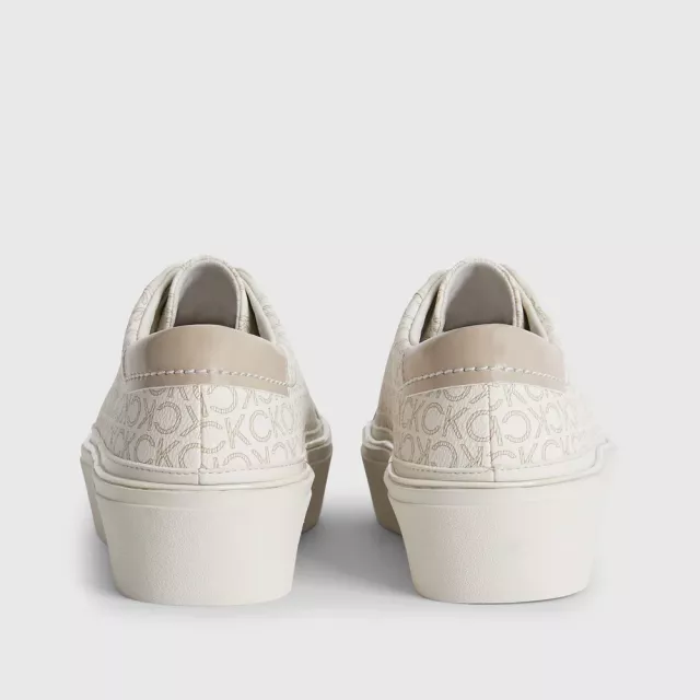 Calvin Klein Women’s Beige Print Sneakers - Image 6