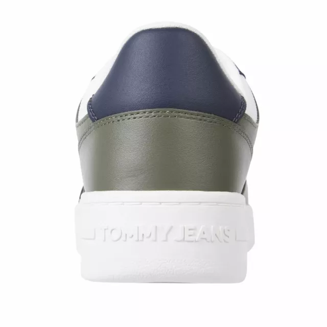 Tommy Hilfiger Men’s Green Leather Sneakers - Image 5