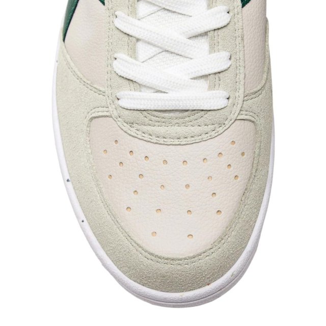 Diadora Men's Green & White Leather Sneakers - Image 7