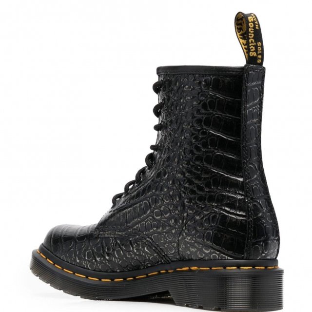 Dr. Martens Women's Black Faux Leather Boots - Image 5