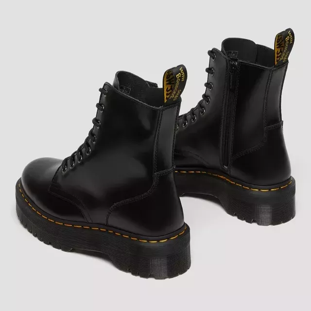 Dr. Martens Women's Black Leather Lace-Up Boots - Image 7