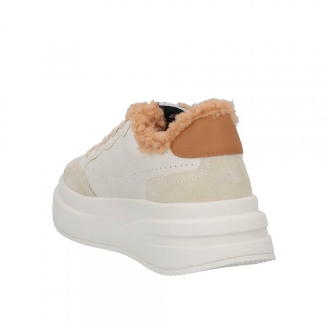 Ash Women's Beige Leather Sneakers for Fall/Winter - Image 5