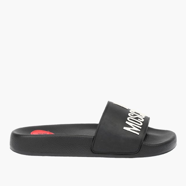 Love Moschino Women’s Black Print Slippers - Image 3