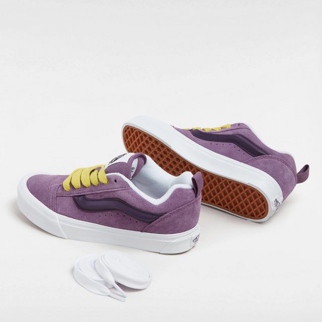 Vans Men's Purple Leather Sneakers - Image 4