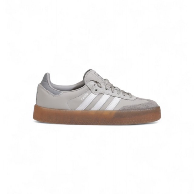 Adidas Women's Gray Suede Sneakers - Image 5