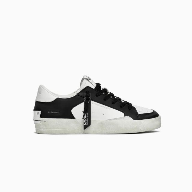 Crime London Men’s Black Leather Sneakers - Image 5