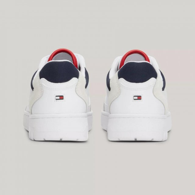 Tommy Hilfiger Men's White Leather Sneakers - Image 5