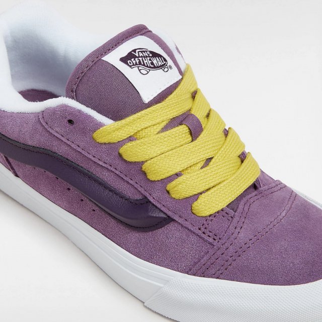 Vans Men's Purple Leather Sneakers - Image 5