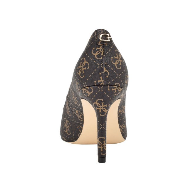 Guess Women's Brown Printed Pumps - Image 4