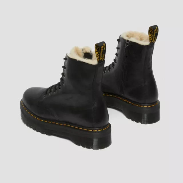 Dr. Martens Women's Black Leather Ankle Boots with Rubber Sole - Image 5