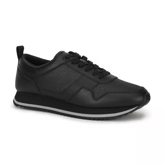 Calvin Klein Men's Black Leather Sneakers - Image 5