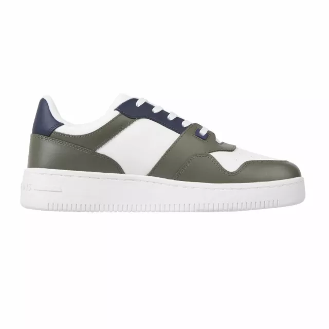 Tommy Hilfiger Men’s Green Leather Sneakers - Image 3