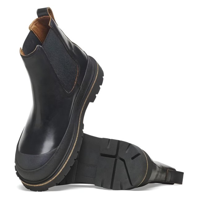 Birkenstock Men's Leather Shoes - Black Fall/Winter Footwear - Image 3