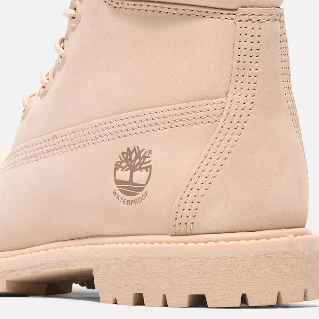 Timberland Women's Beige Leather Ankle Boots - Image 3