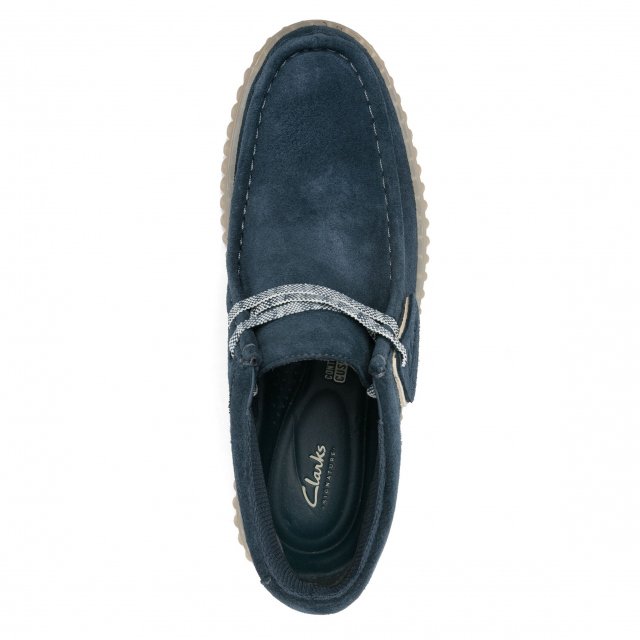 Clarks Men’s Blue Suede Lace-Up Shoes - Image 5