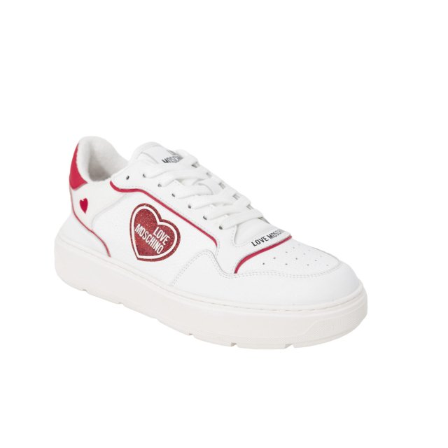 Love Moschino Women’s Sporty Red Print Sneakers for Spring/Summer - Image 4