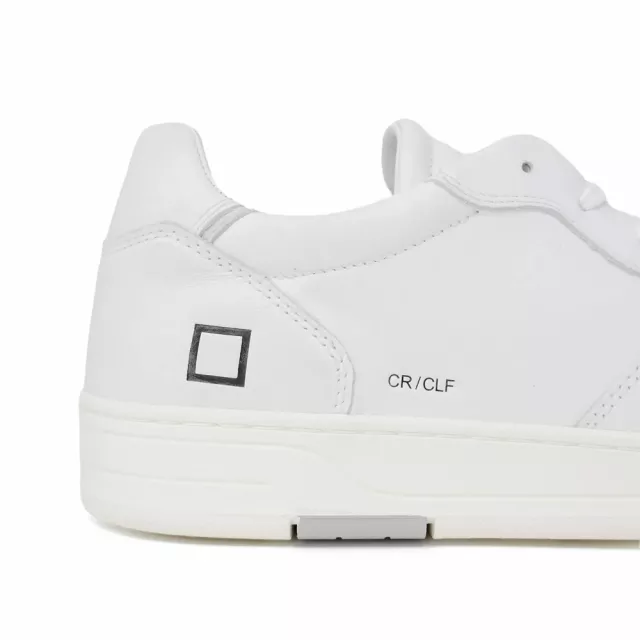 D.A.T.E. Men's White Leather Sneakers - Image 6