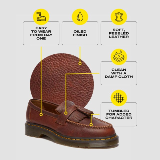 Dr. Martens Men’s Brown Leather Moccasins - Image 6