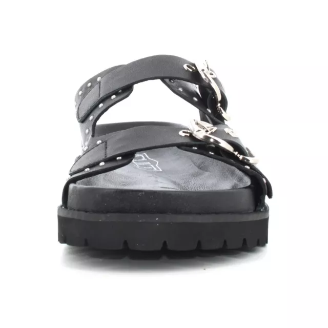 Cult Women’s Black Leather Platform Sandals - Image 4