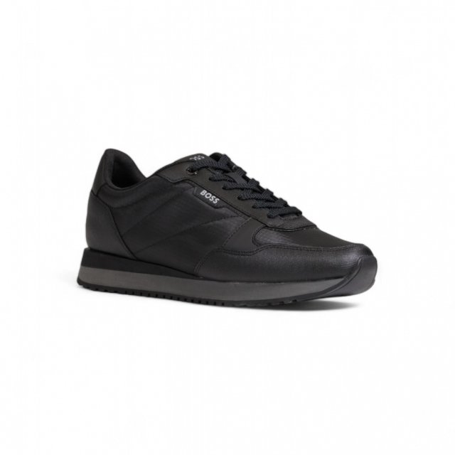 Boss Men's Black Lace-Up Sneakers for Fall and Winter - Image 3