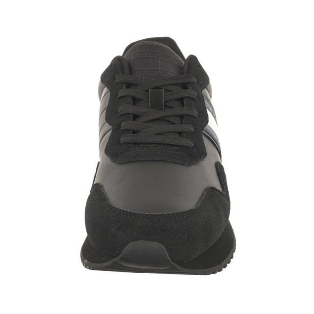 Tommy Hilfiger Men's Black Suede Sneakers for Fall/Winter - Image 5