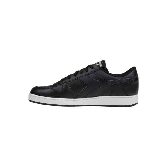 Diadora Men's Black Leather Sneakers - Image 4