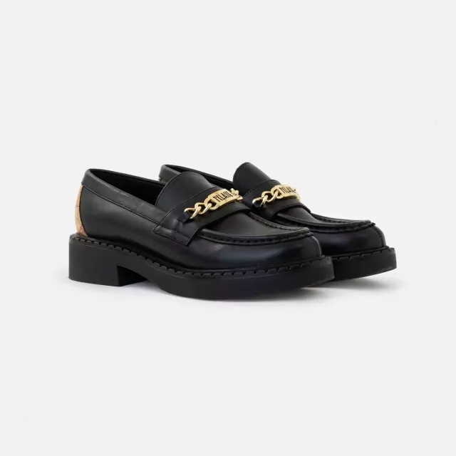 Alviero Martini Prima Classe Black Slip-On Shoes - Image 4