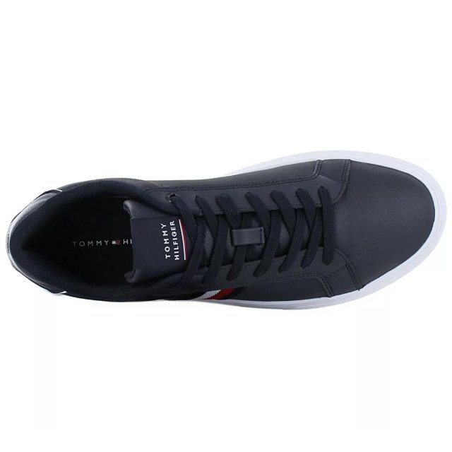 Tommy Hilfiger Men's Blue Leather Sneakers - Image 5