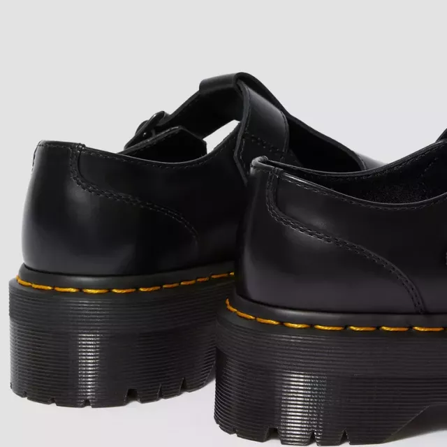 Dr. Martens Women's Black Slip-On Shoes with Buckle - Image 5